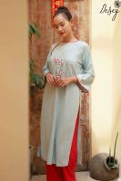 ao-dai-linen-theu-tay-hoa-dao-tiem-desey - ảnh nhỏ 3