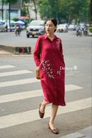 dam-so-mi-linen-tay-lung-theu-tay-mai-xuan-tiem-desey - ảnh nhỏ 4