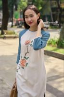 ao-dai-linen-theu-tay-hoa-mau-don-tiem-desey - ảnh nhỏ  1