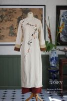 ao-dai-linen-theu-tay-moc-nhien-tiem-desey - ảnh nhỏ 5