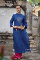 ao-dai-linen-theu-tay-nguyet-hy-tiem-desey - ảnh nhỏ  1