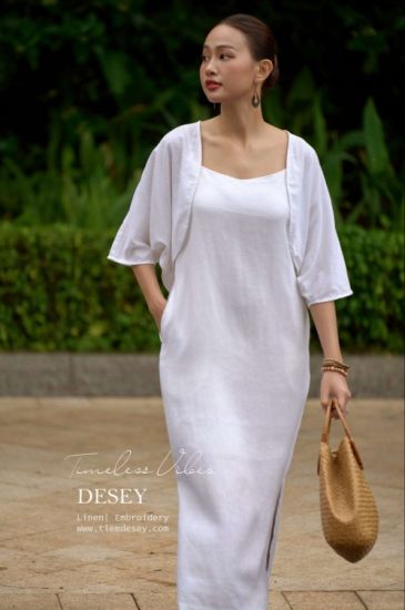 Đầm Linen Tưng 2 Dây Nomi Dress - Tiệm Desey