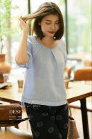 ao-linen-tung-cotton-theu-dot-chi-mori-top-tiem-desey - ảnh nhỏ 5