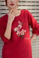 dam-linen-cotton-theu-tay-dao-hy-tiem-desey - ảnh nhỏ  1