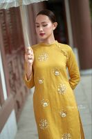 ao-dai-linen-premium-theu-tay-cuu-ngoc-tiem-desey - ảnh nhỏ 4