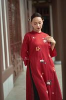 ao-dai-linen-premium-theu-tay-bich-diep-tiem-desey - ảnh nhỏ  1