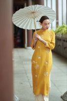 ao-dai-linen-premium-theu-tay-cuu-ngoc-tiem-desey - ảnh nhỏ 4