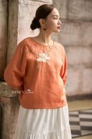 ao-linen-tung-premium-theu-tay-ngoc-lien-tiem-desey - ảnh nhỏ  1